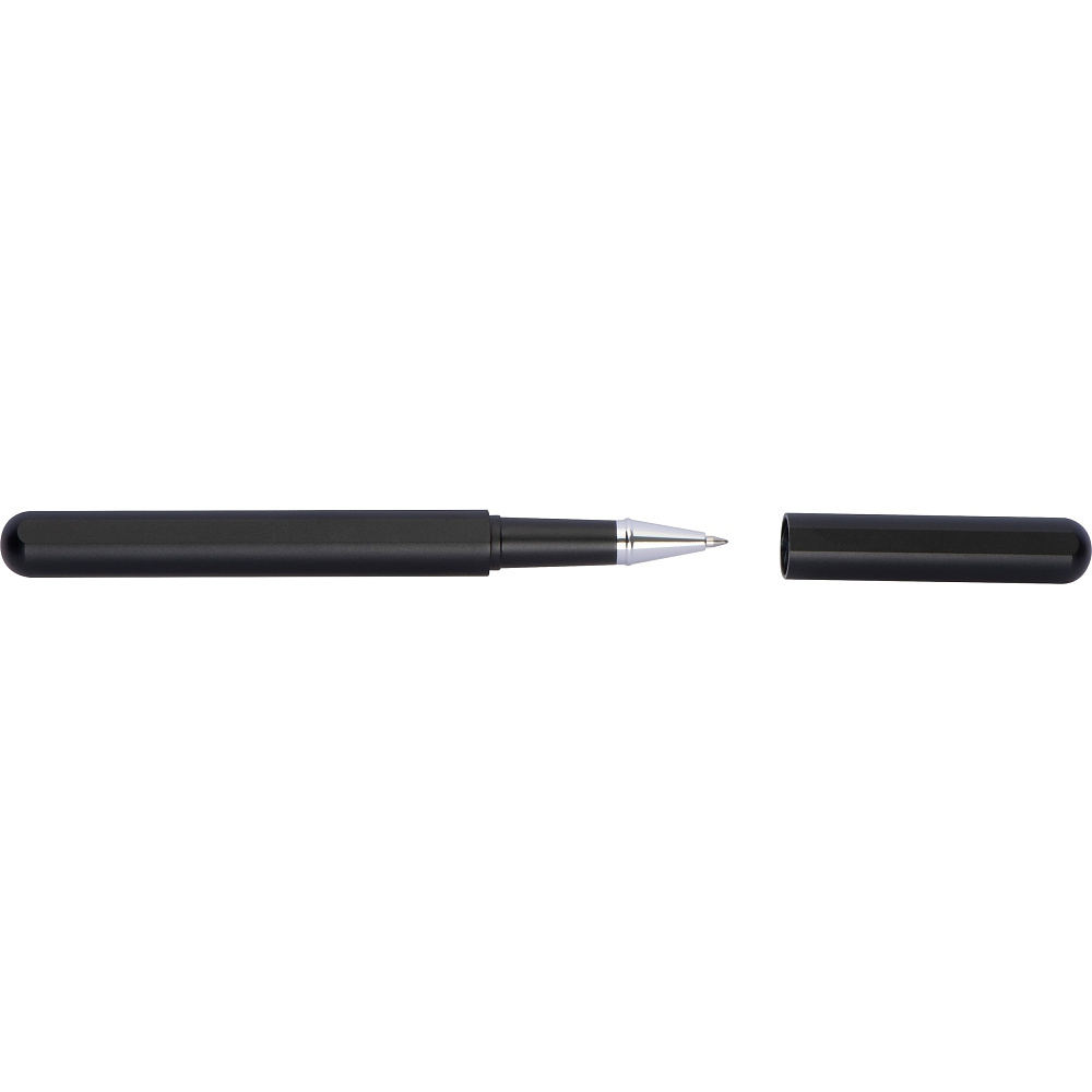 Набор ручек Ferraghini "F101mc": ручка перьевая и роллер, черный, серебристый - 2