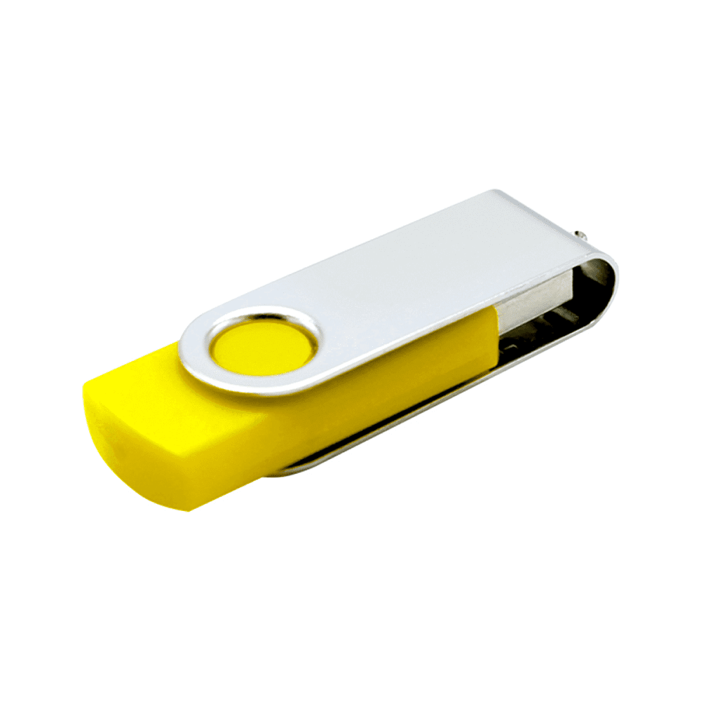 USB Flash 2.0 16 Gb VDF-008, пластик, метал, желтый 