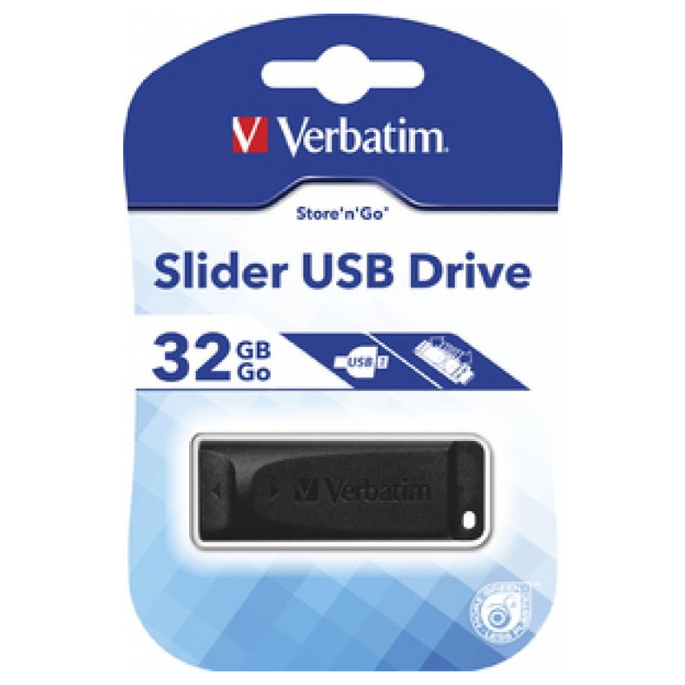 USB-накопитель "Slider", 64 гб, usb 2.0, черный - 3