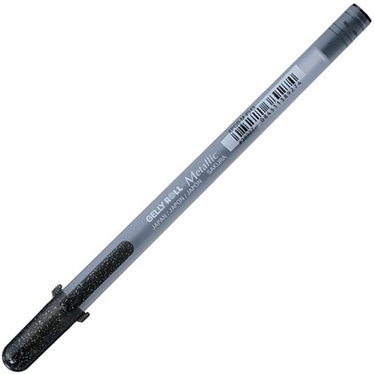 Ручка гелевая "Gelly Roll Metallic", 1.0 мм, прозрачный, стерж. черный