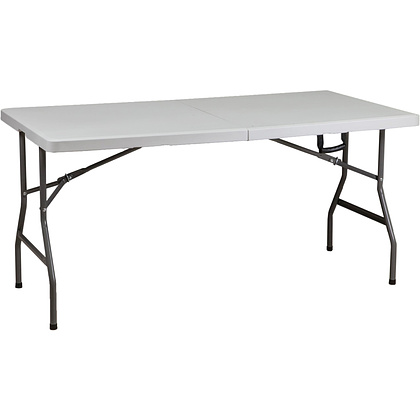 Стол складной 1520х760х740 мм, пластик, белый