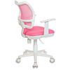 Кресло для детей "Бюрократ CH-W797", сетчатая ткань, пластик, розовый - 4