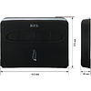 Диспенсер BXG-CD-8009В для бумажных покрытий на унитаз, черный - 6