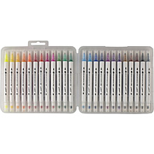 Маркеры акриловые "Я-Художник!", набор, 24 цвета, двусторонние