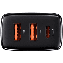 Сетевое зарядное устройство Baseus CCXJ-E01 Compact Quick Charger 2U+C 30W Black