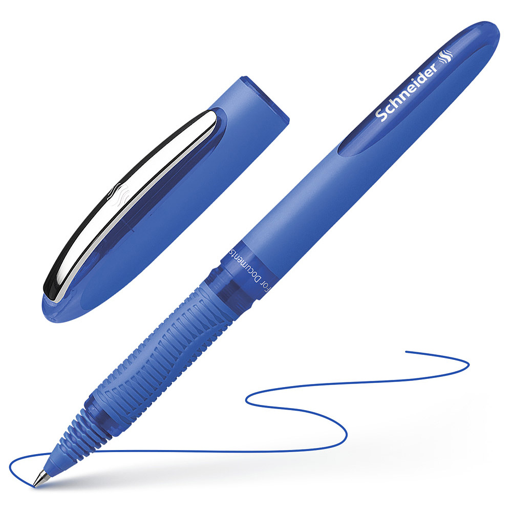 Ручка-роллер "Schneider One Hybrid C", 0.3 мм, синий, стерж. синий - 2