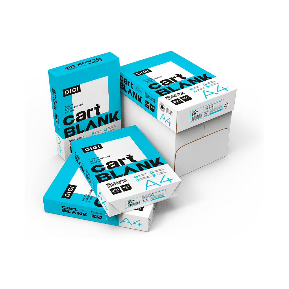 Бумага "Cartblank Digi", A4, 250 листов, 160 г/м2 - 4
