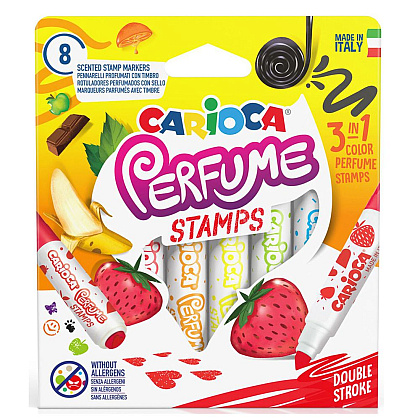 Фломастеры "Perfume Stamps" со штампами, 8 шт, -30%