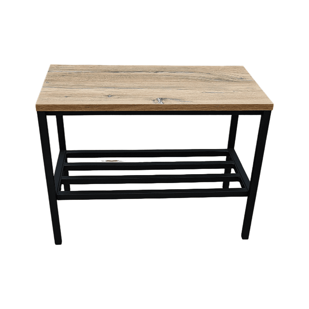 Обувница ALLERD 1 RION, черный муар, Дуб Нокс