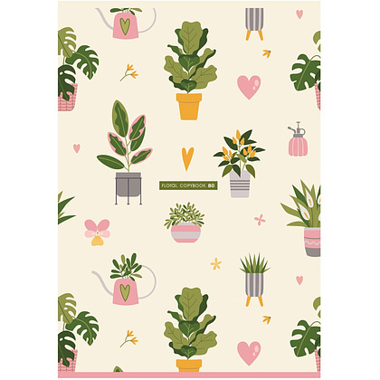 Тетрадь "Весна", А4, 80 листов, клетка, ассорти - 4