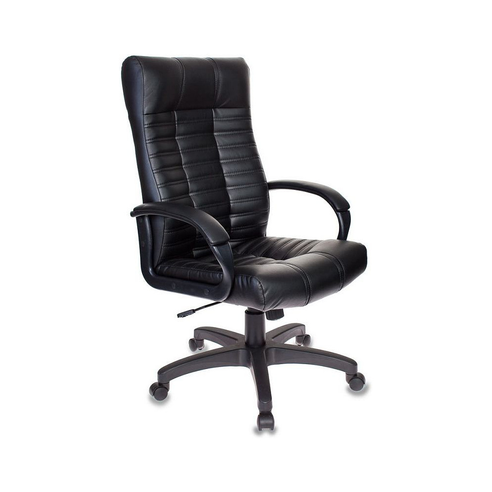 Кресло для руководителя "Бюрократ KB-10", кожзам, пластик, черный - 3