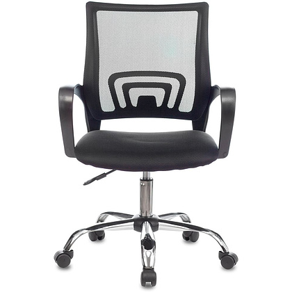Кресло для персонала Бюрократ "CH-695NLTSL", сетка, ткань, металл, черный - 2