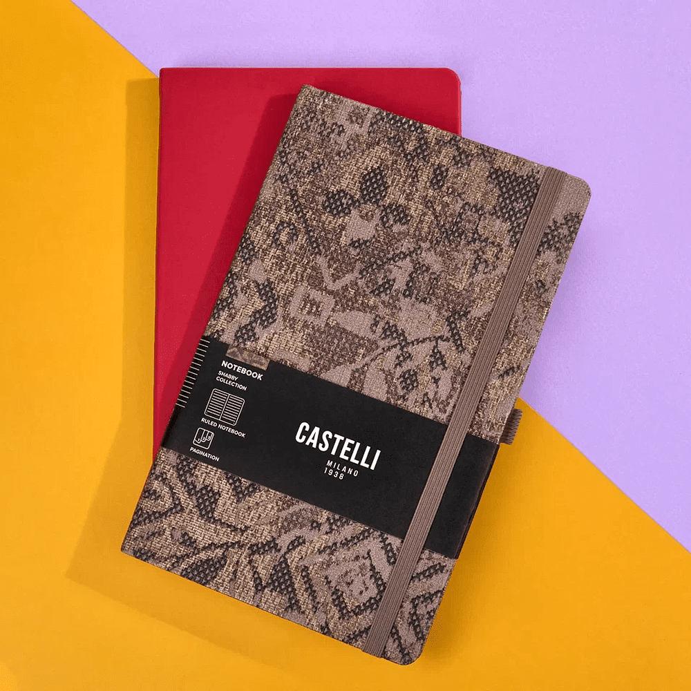 Блокнот "Shabby brown texture", А5, 96 листов, линейка, коричневый - 3