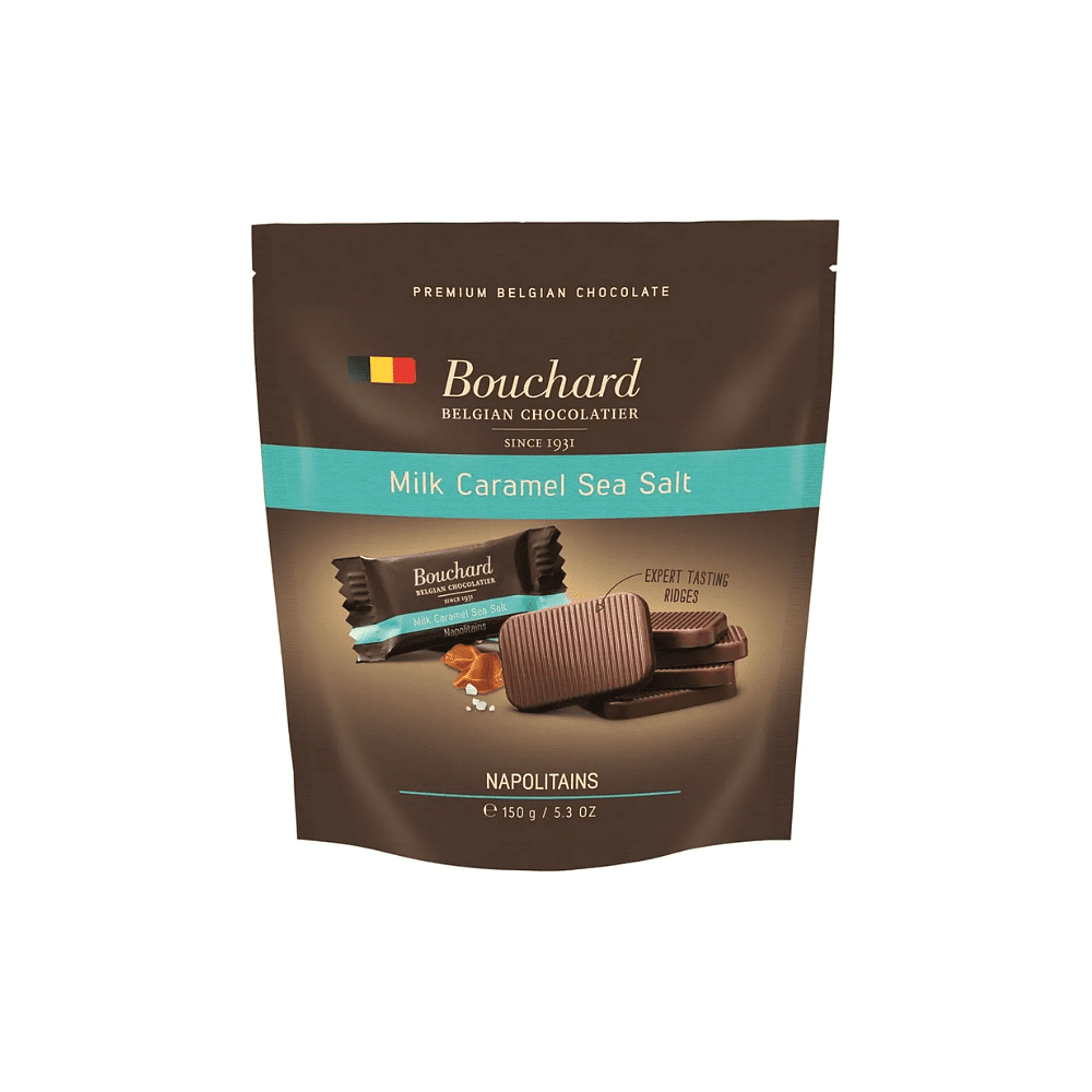 Шоколад молочный "Bouchard", 150 гр, с кусочками солёной карамели