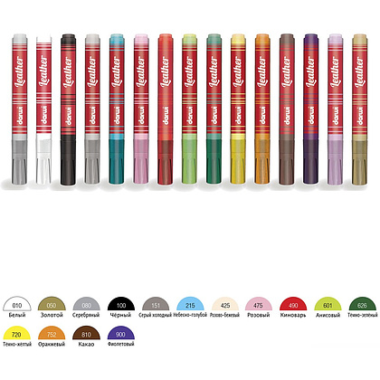 Маркер акриловый для кожи "Darwi", 2 мм, розовый - 6