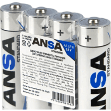 Батарейки алкалиновые ANSA Standart "R6/BL-4 (AA)", 4 шт, щелочные