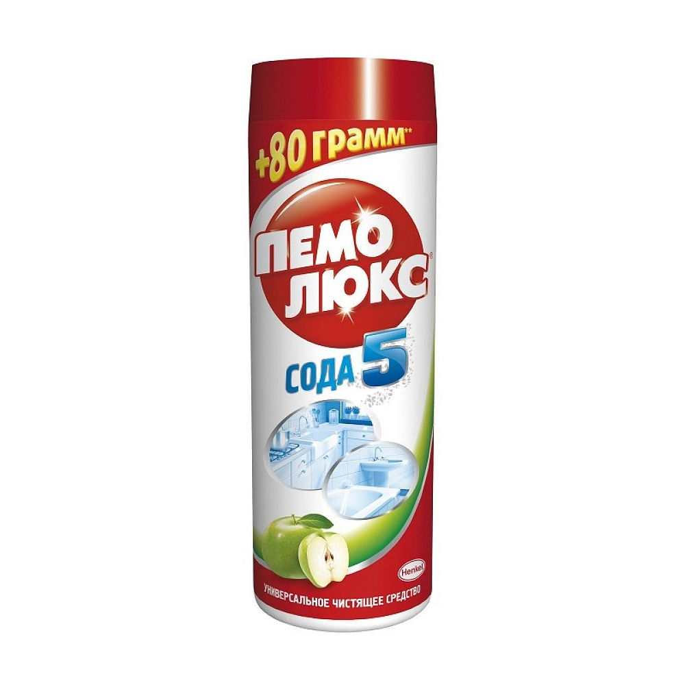 Универсальный чистящий порошок "Пемолюкс Сода 5", 480 г, лимон - 2