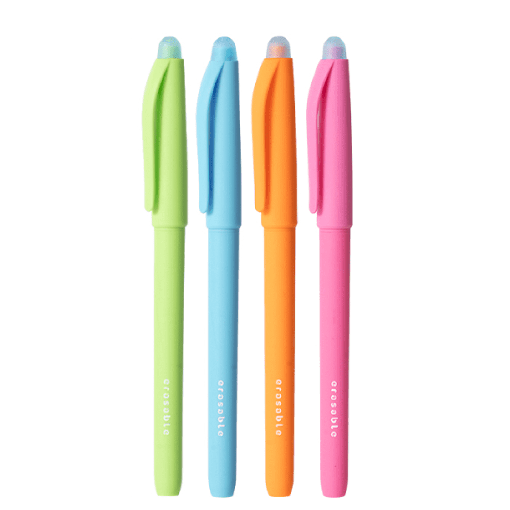 Ручка гелевая "Erasable", 0.5 мм, ассорти, стерж. синий