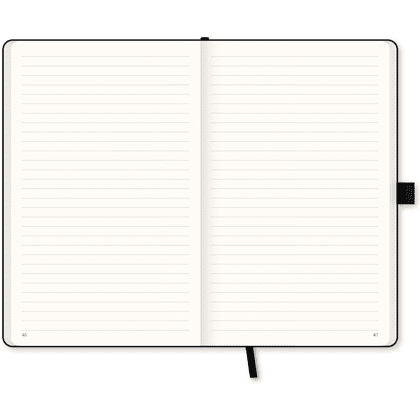 Блокнот "Flower gold", А5, 96 листов, линейка, на резинке, черный, золотой - 4