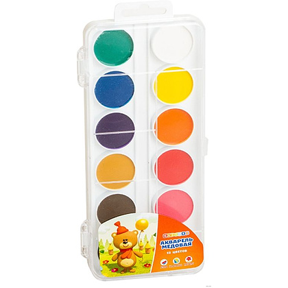 Краски акварельные медовые "Двенадцатицветик"