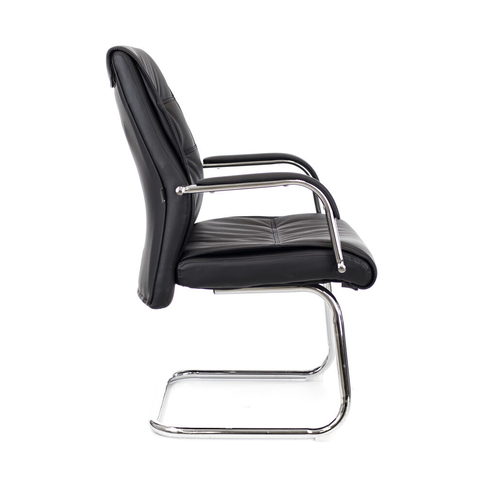 Кресло для посетителя EVERPROF BOND CF экокожа, черный   - 2