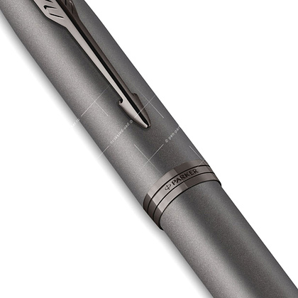 Ручка перьевая Parker "IM Monochrome F328", серый, патрон синий - 7