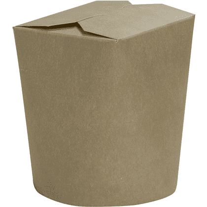 Контейнер бумажный, 700 мл, 102/87х93х99, 48 шт, крафт