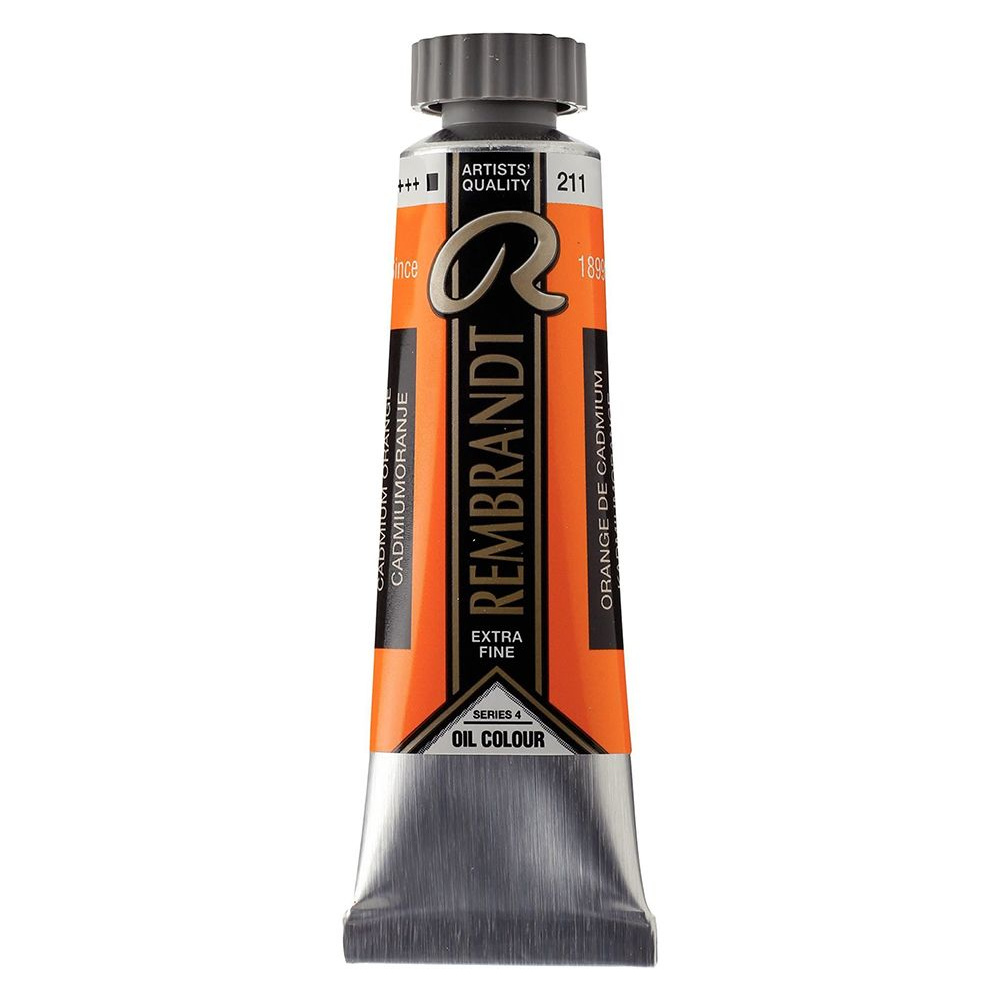 Краски масляные "Rembrandt", 211 кадмий оранжевый, 15 мл, туба