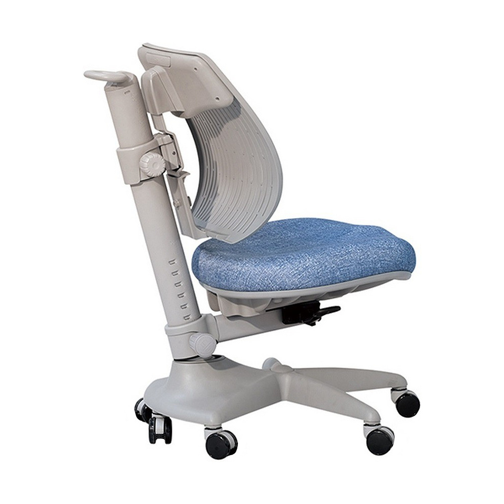 Кресло детское Comf-Pro UR-C3 SPEED ULTRA Chair, пластик, ткань, голубой джинс, пластик, корпус серый, с чехлом салатовым, серый - 4