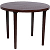 Стол круглый, 900х900х710 мм, пластик, шоколадный - 3