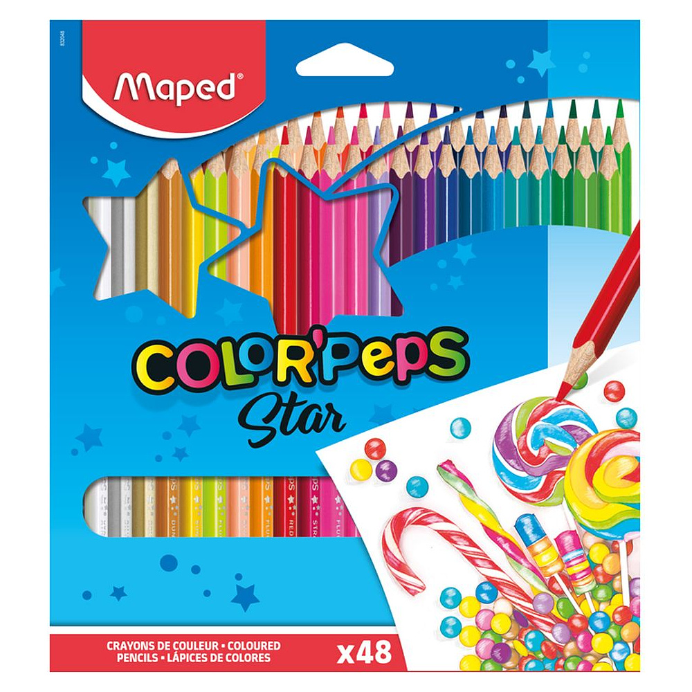 Цветные карандаши Maped "Color Peps", 48 цветов