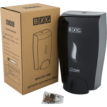 Диспенсер BXG-FD-1198В, для мыла-пены 1 л, пластик, черный - 6