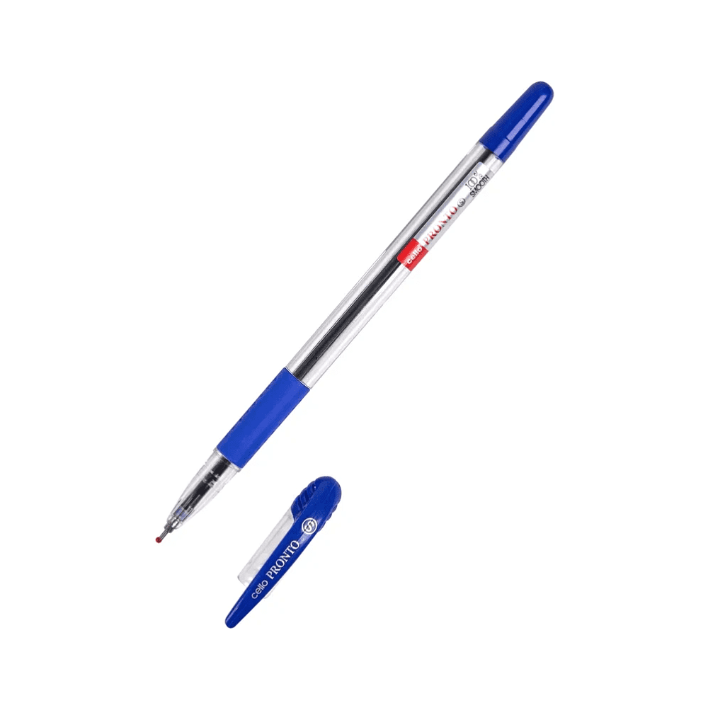 Ручка шариковая "Pronto", 0.5 мм, прозрачный, стерж. синий - 3