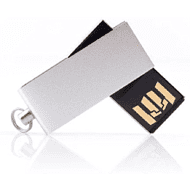 USB Flash 2.0 16 Gb VDM-055, пластик, метал, белый 