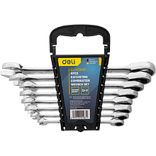 Набор комбинированных ключей Deli "EDL140108T"