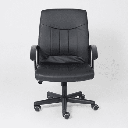 Компьютерное кресло "POLO", экокожа, пластик, черный - 2