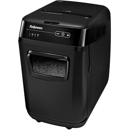 Уничтожитель Fellowes AutoMax 200M, микрорезка, автоподача, DIN P-5, 2х14 мм, 200 листов, 32 литра - 2