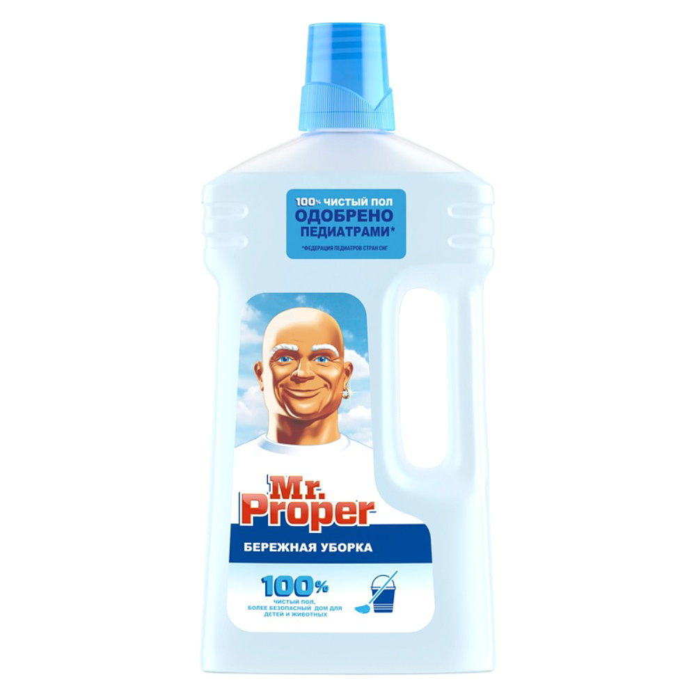 Средство моющее для пола и стен "Mr.Proper Бережная уборка", 1 л