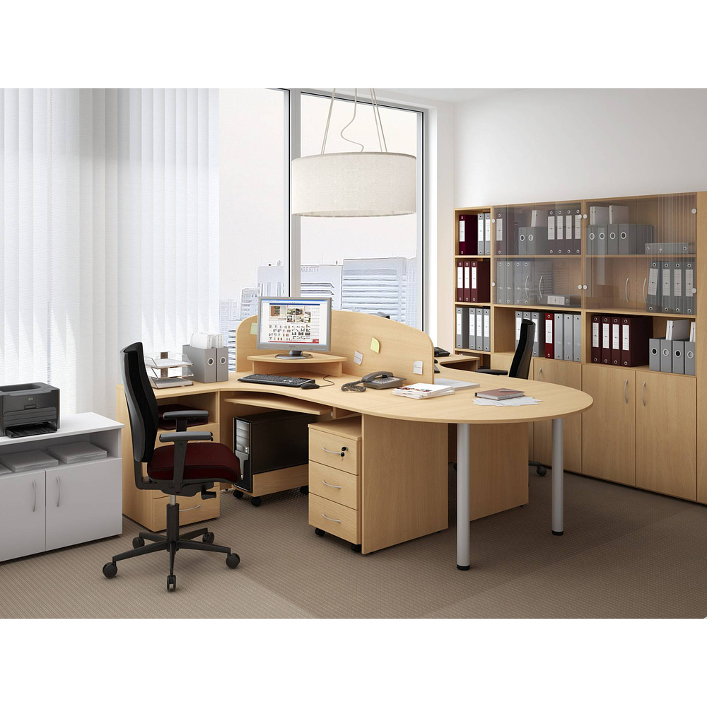 Коллекция Столица перегородка С-721, 1100х1000х400 мм, бук - 6