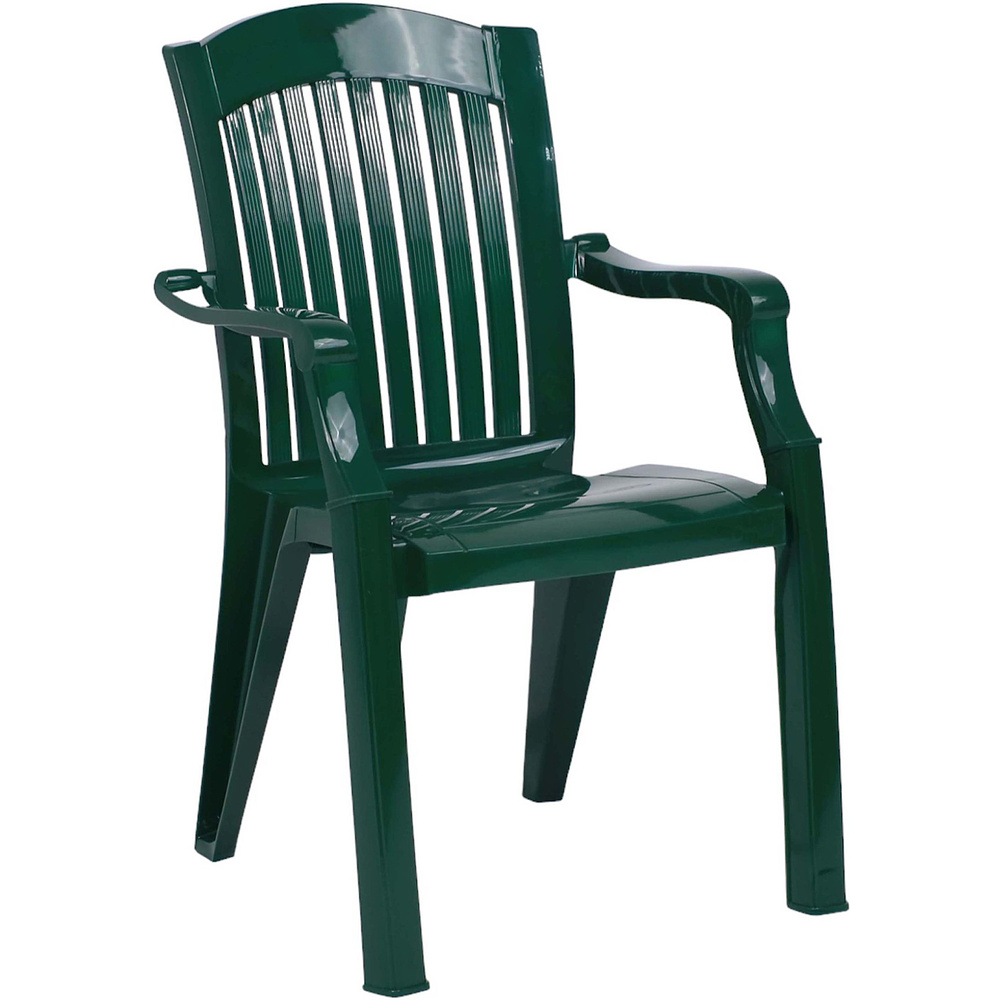 Кресло садовое №7 "Премиум-1 "2", пластик, темно-зеленый