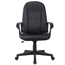 Кресло для руководителя "Бюрократ T-898", экокожа, пластик, черный