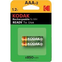 Аккумуляторные батареи Kodak Ni-Mh, 850мА/ч, 1.2 V, 2 штуки