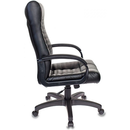 Кресло для руководителя "Бюрократ KB-10", кожзам, пластик, черный - 2