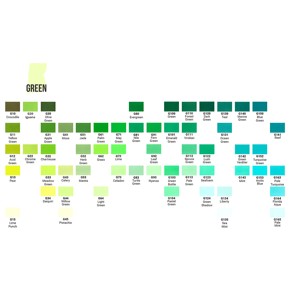 Маркер перманентный двусторонний "Sketchmarker Brush", G143 мята - 2