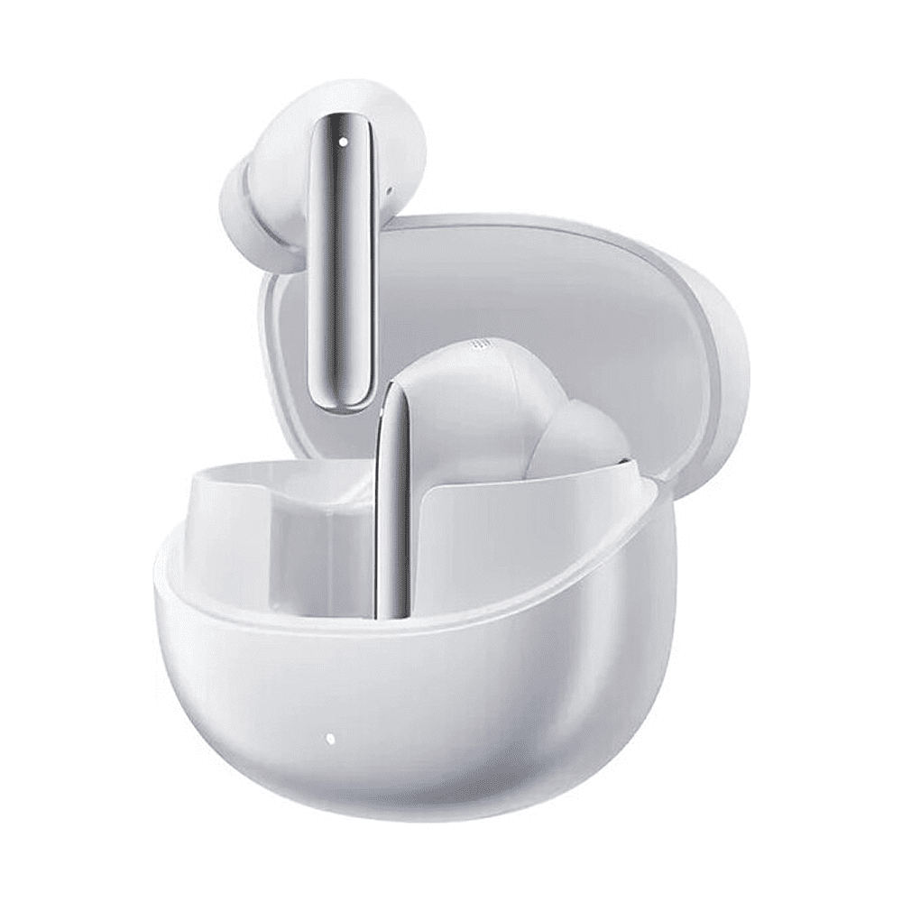 Наушники беспроводные QCY Buds ANC Light Grey (BH24HT15A), серые