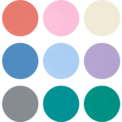 Краска акриловая матовая "Декола романтик", набор 9 цветов, 20 мл, банки - 2