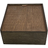 Коробка декоративная "MK-MR", 200x200x100 мм, темно-коричневый, красный - 3