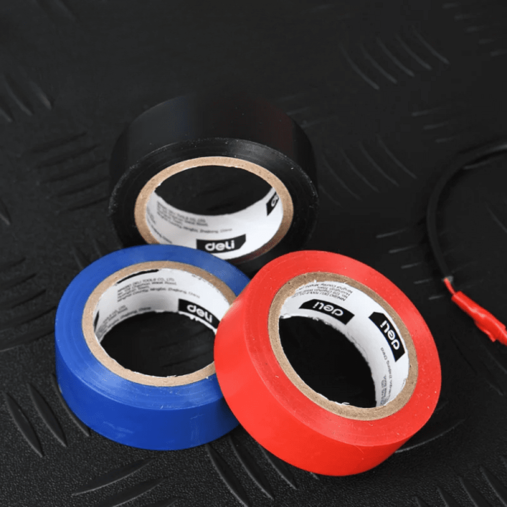 Набор ПВХ изолент Deli EDL5264-6, 18 мм x 10 м, 6 шт./упак.  - 2