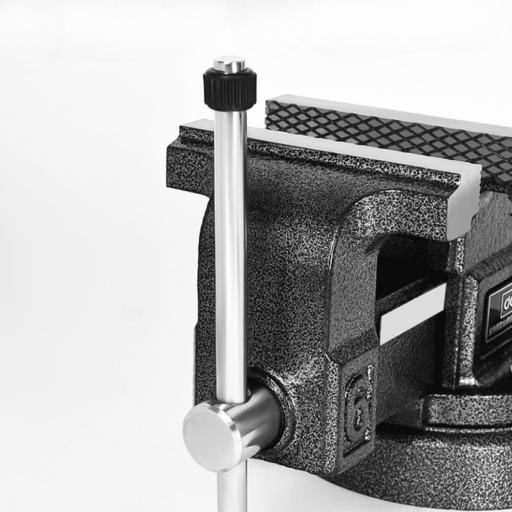 Тиски стальные Deli YS EDL2906Z, поворотные, с наковальней, 6"-150 мм - 6