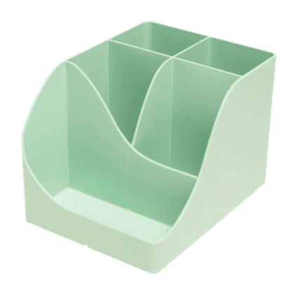 Подставка для ручек "Autentik", пластик, 5 делений, шалфейно-зеленый - 5